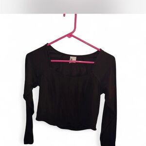 Black Long Sleeve Top